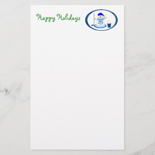 Prettig feest briefpapier (Voorkant)