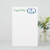 Prettig feest briefpapier (Staand voorkant)