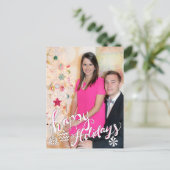 Prettig feest feestdagenkaart (Staand voorkant)