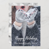 Prettig feest feestdagenkaart (Voorkant / Achterkant)