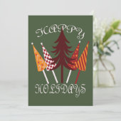 Prettig feest feestdagenkaart (Staand voorkant)