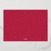 Prettig feest Snow Folie Feestdagenkaart (Achterkant)