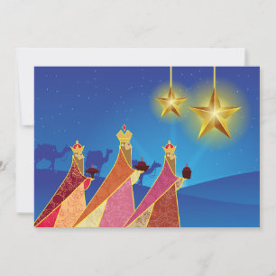 Prettig feest Stille Nacht Drie Wijzen Feestdagenkaart