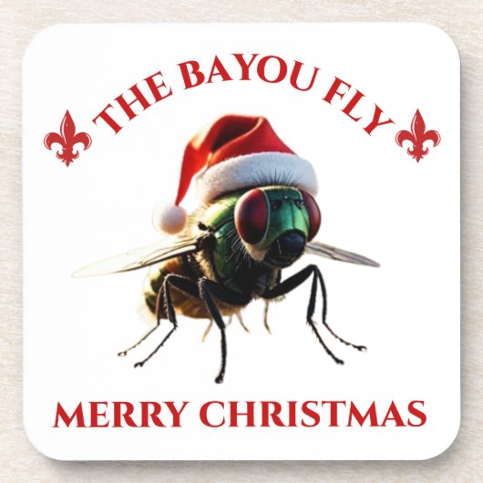 Prettig feest The Bayou Fly Bier Onderzetter (Voorkant)