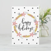 Prettig feest Write Uw Eigen Bericht Feestdagenkaart (Staand voorkant)