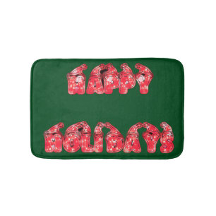 Prettig feestdag mooi Geweldige Rode Tekst Grafisc Badmat