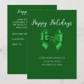 Prettig feestdagen Elegante groene  Kaart (Voorkant / Achterkant)