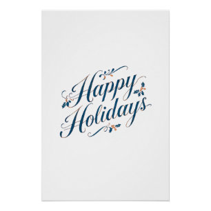 Prettig feestdagen Gelukkig kerstfeest Familie Nie Perfect Poster