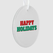 Prettig feestdagen Gelukkig kerstfeest Vakantie ti Ornament (voorkant)