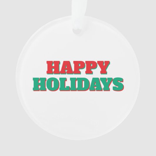Prettig feestdagen Gelukkig kerstfeest Vakantie ti Ornament (voorkant)