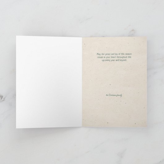 Prettig feestdagen Persoonlijke gevoelens & handte Kaart (Binnen)