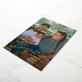 Prettig feestdagen Rood gepersonaliseerd foto goud (Gedraaid)