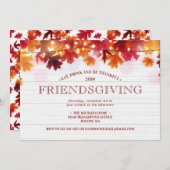 Prettig Friendsgiving herfst diner feestmaal Kaart (Voorkant / Achterkant)