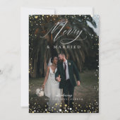 Prettig getrouwd Pasgetrouwd meneer en mevrouw Ker Feestdagenkaart (Voorkant)