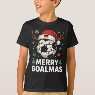 Prettig Goalmas - Grappig Voetbal Kerstfeest T-shirt