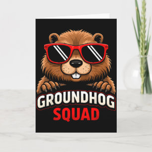 Prettig Groundhog Day 2026 Viering Grappige Ground Kaart