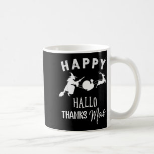 Prettig Hallothanksmas Halloween Heks Thanksgiving Koffiemok