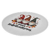Prettig Hallothanksmas Halloween Kerstmis Kabouter Snijplank (Hoek)