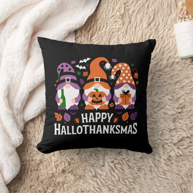 Prettig Hallothanksmis Kabouter Liefhebber Prettig Kussen (Deken)