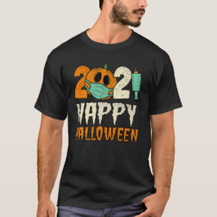 Prettig Halloween 2021 Quarantine Grappige Pompoen T-shirt