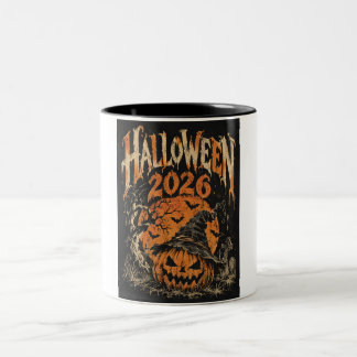Prettig Halloween 2026 Tweekleurige Koffiemok
