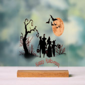 Prettig Halloween Acryl Bord (Neutraal)