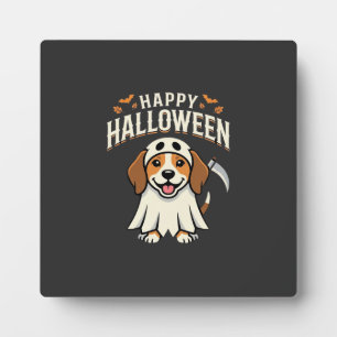 Prettig Halloween Beagle-hond ontwerp_1 Fotoplaat