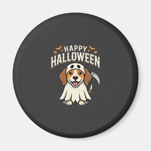 Prettig Halloween Beagle-hond ontwerp_1 Magneet (Voorkant)
