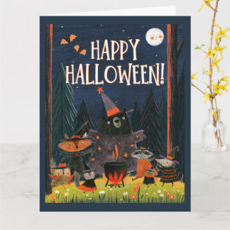 Prettig Halloween Bosheksen Kaart