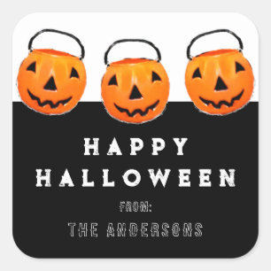 Prettig Halloween Cadeau Behandelingen Vierkante Sticker