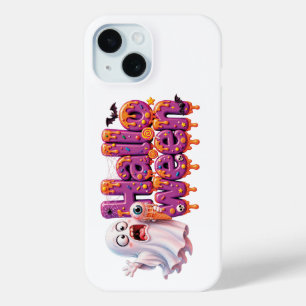 Prettig Halloween Candy Drip Tekst Met Cute Vleerm