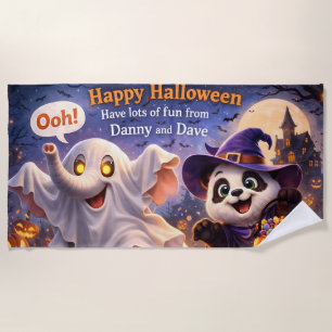 Prettig Halloween/Danny en Dave/thuis/keuken kinde Strandlaken