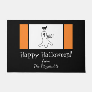 Prettig Halloween Familie Quote Geest, Zwarte Kat Deurmat