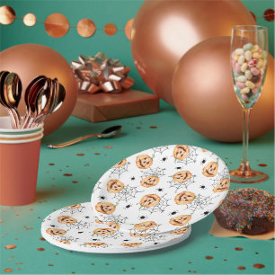 Prettig Halloween-feest Papieren Bordje