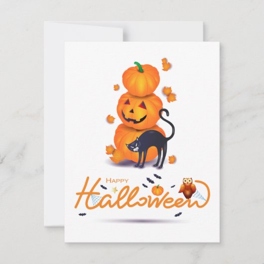 Prettig Halloween! Feestdagenkaart (Voorkant)