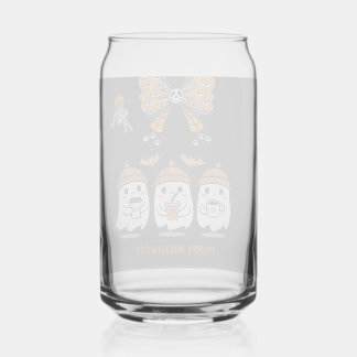 Prettig Halloween - fijne spook koffie Blikvorm Glas
