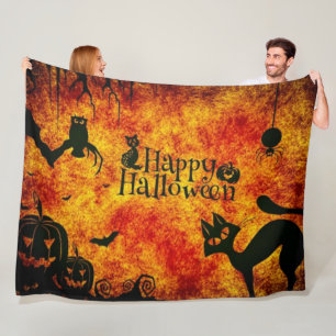 PRETTIG HALLOWEEN FLEECE DEKEN