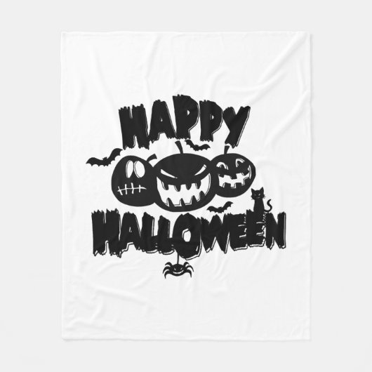 Prettig Halloween Fleece Deken (Voorkant)