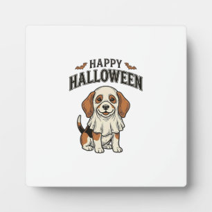 Prettig Halloween Geest Hond Vintage Gravure Shirt Fotoplaat