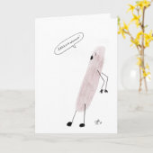 Prettig Halloween - Gelukkig Huilende Weenierkaart Kaart (Gele Bloem)