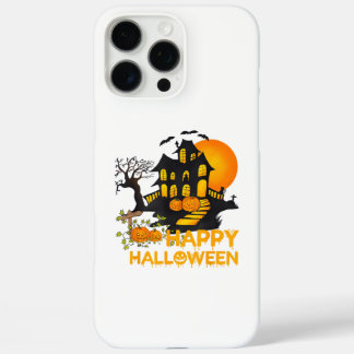 Prettig Halloween Griezelige Pompoen Geest Huis Ma iPhone 16 Pro Max Hoesje