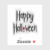 Prettig Halloween griezelige sticker (Vel)