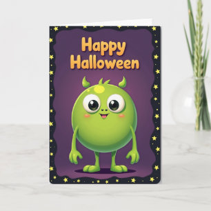 Prettig Halloween Grote Ogen Kaart