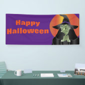 Prettig Halloween Heks Spandoek (Beurs)