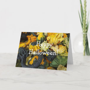 Prettig Halloween Herfst Zegeningen Pompoenen Kaart