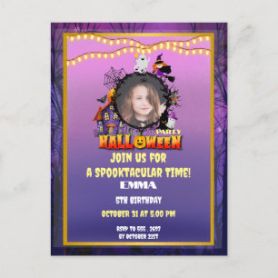 Prettig Halloween Het is spookseizoen viering Briefkaart