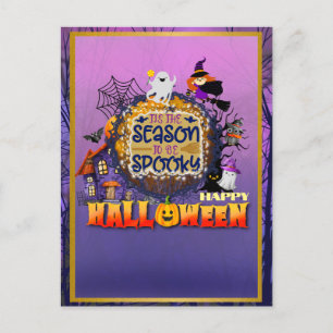 Prettig Halloween Het is spookseizoen viering Feestdagenkaart