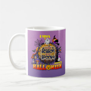Prettig Halloween Het is spookseizoen viering Koffiemok