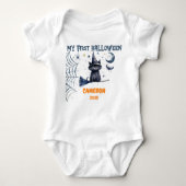 Prettig Halloween in waterverf Romper (Voorkant)