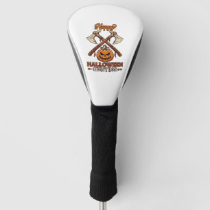 Prettig Halloween Jagen Gekruiste Bijlen Pompoen R Golfheadcover
